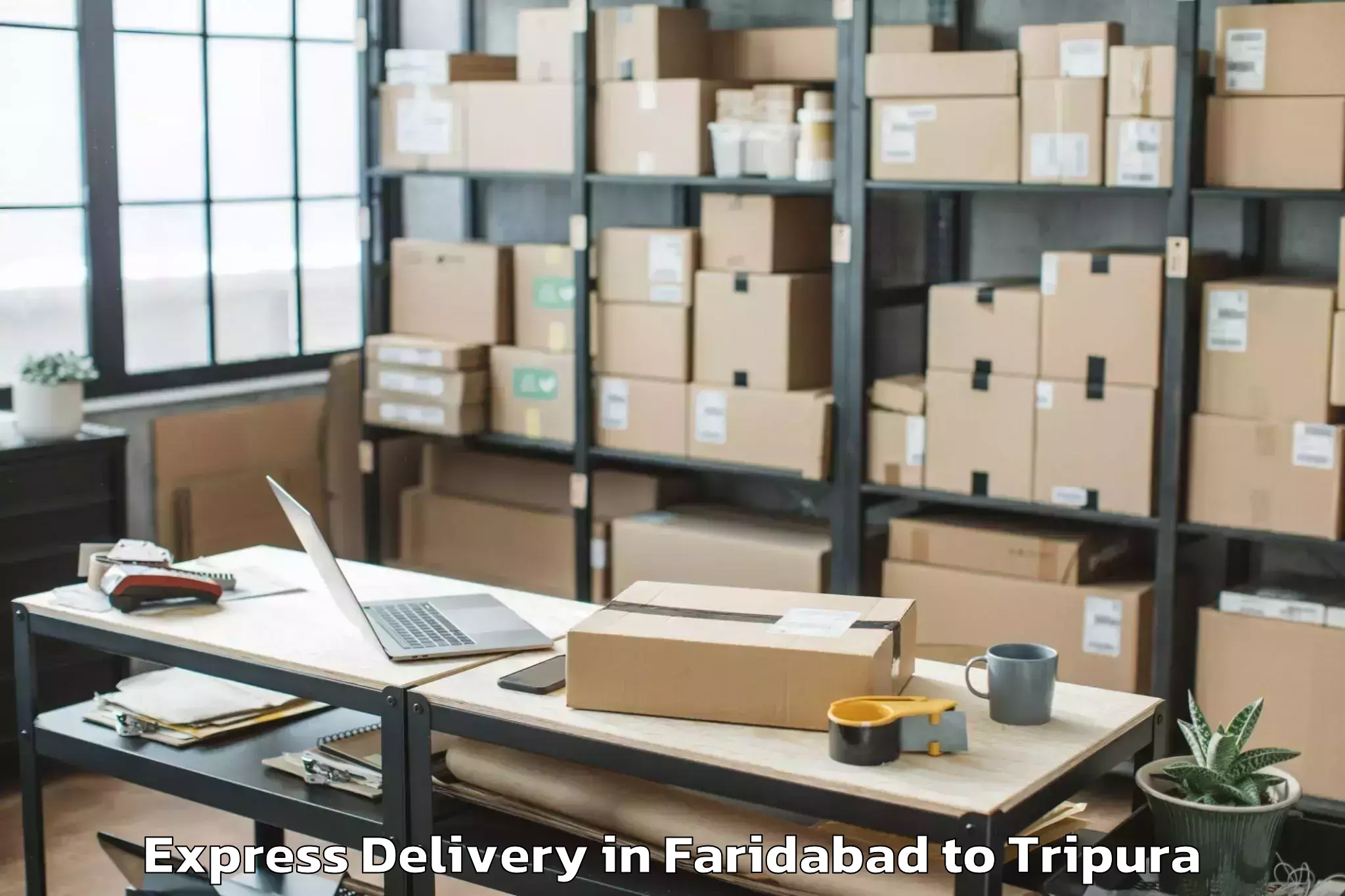 Faridabad to Amarpur Gomati Express Delivery Booking